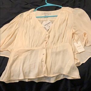 Cream colored fashionable blouse from Forever 21